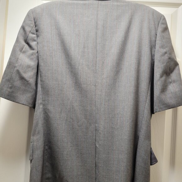 Austin Reed of Regent Park wool colored pinstripe jacket with stamp detail.  Uni - Picture 3 of 6